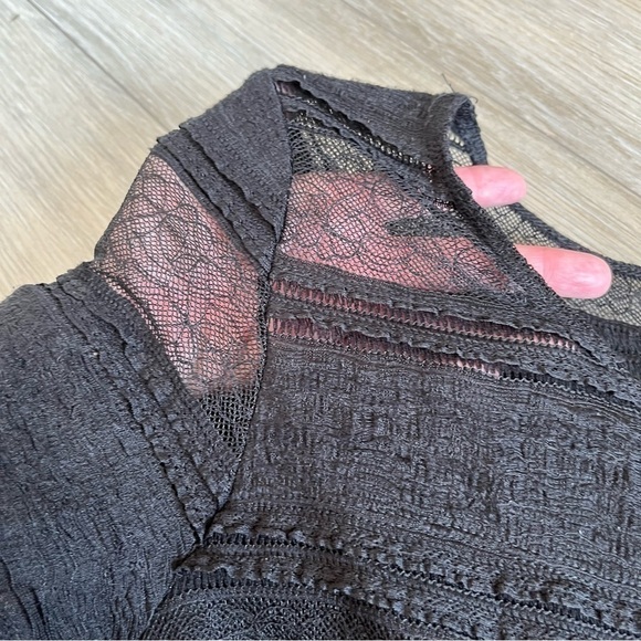 ADDITION ELLE - Michel Studio Plus Size 14 black stretch lace midi dress - Picture 10 of 12